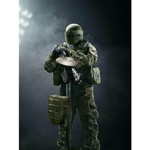 Плакат, постер на бумаге Tom Clancy s Rainbow Six Siege -Tachanka/игровые/игра/компьютерные герои персонажи. Размер 30 х 42 см