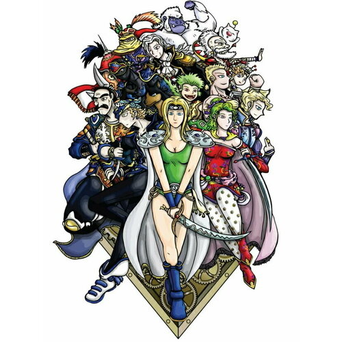 Плакат, постер на бумаге Final Fantasy/игровые/игра/компьютерные герои персонажи. Размер 21 х 30 см