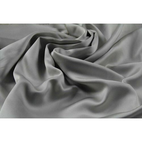 Ткань двусторонний костюмный сатин светло-серого цвета ткань кашемир светло серого цвета