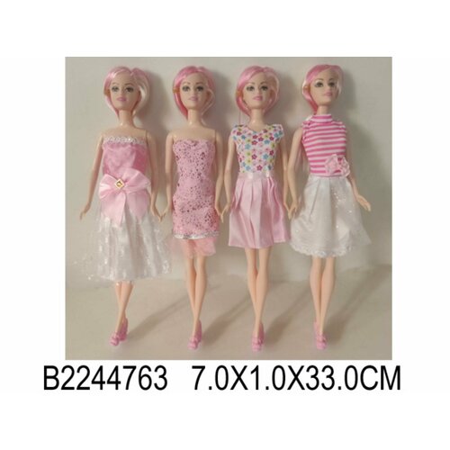 Кукла, 4 вида в ассорт. в п 33x7x3,5 см кукла с аксессур 2 вида в ассорт в к 32 5x32x4 см