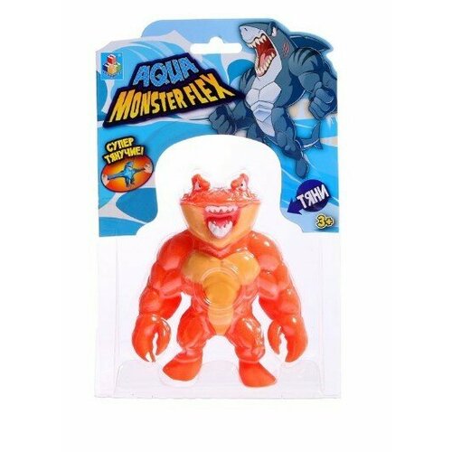 1TOY Игрушка Monster Flex Aqua тянущиеся фигурки 14см, 14 видов в ассортименте 1Toy Т23255 .