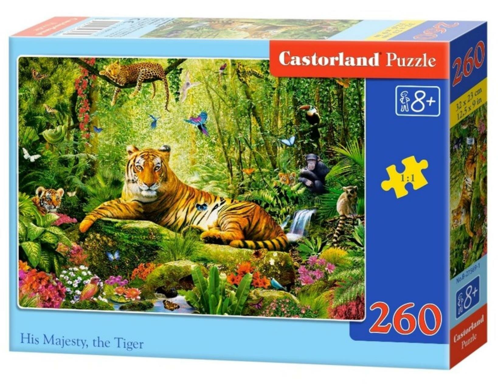 Puzzle-260 "Его Величество - Тигр" в к 24x17x4 см