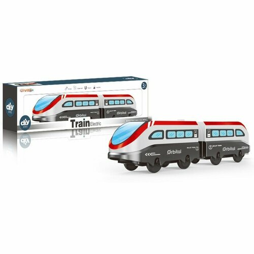 Транспорт на батарейках Givito Поезд игрушка «Мой город», 2 локомотива, на батарейках железные дороги givito поезд мой город 2 локомотива