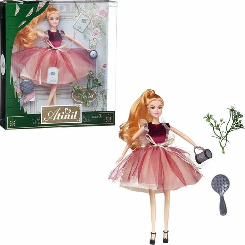 Кукла Atinil. Яркое настроение блондинка с клатчем и аксессуарами, 28см - Junfa Toys [WJ-22281/1] кукла с аксессуарами 28см арт yl19001e