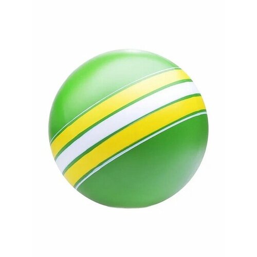 мяч резиновый кружочки d125 ручное окр ие желтый синий зеленый красный 3p 125 Мяч резиновый Классика, d125 (ручное окр-ие зеленый, желтый, белый полоса) P3-125/Кл