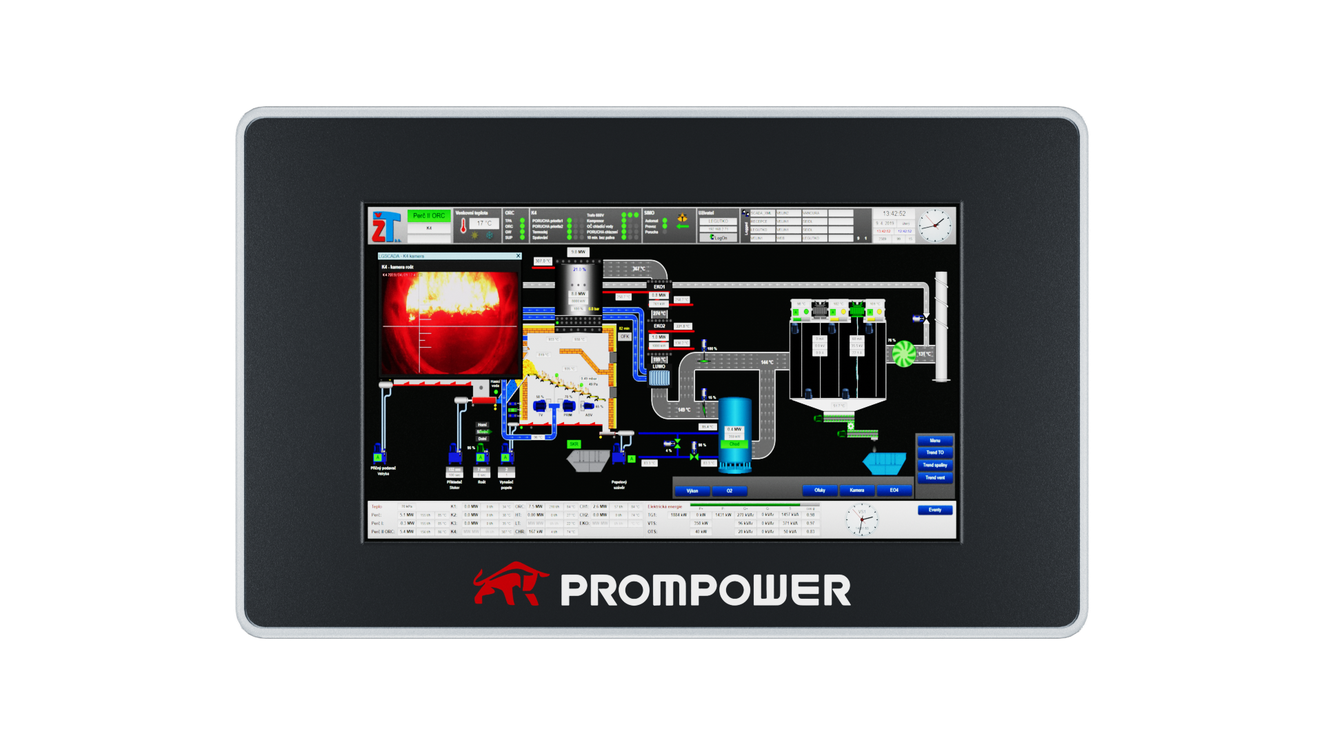 Панель оператора PROMPOWER PH1. Диагональ 4,3. Экран TFT разрешение 480*272. RS232, RS422/RS485. — фото 3