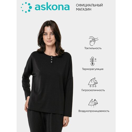 фото Лонгслив аскона, размер 48/50, черный