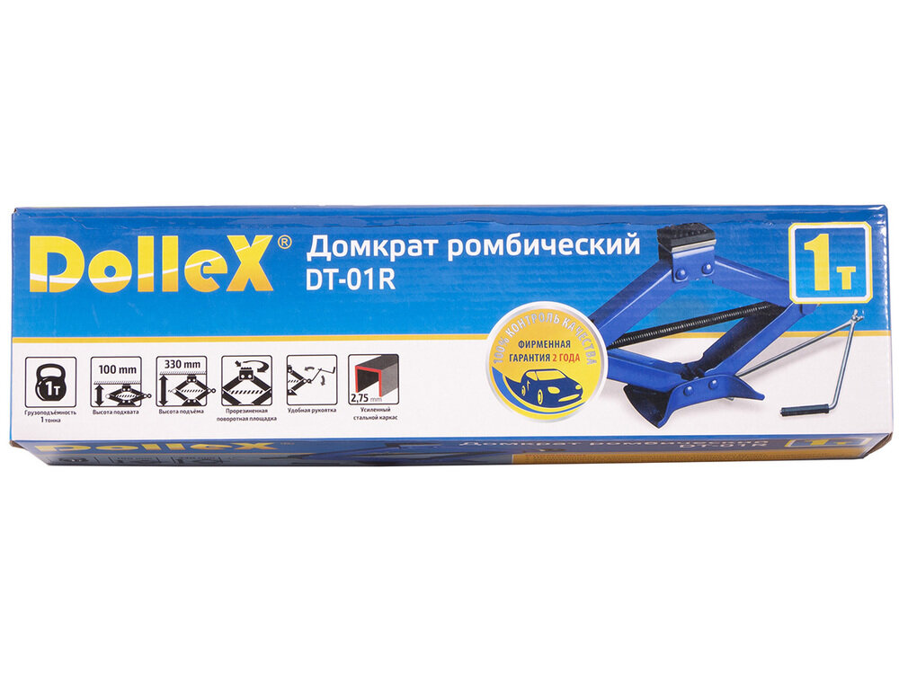 Домкрат ромбический механический Dollex DT-01R (1 т)