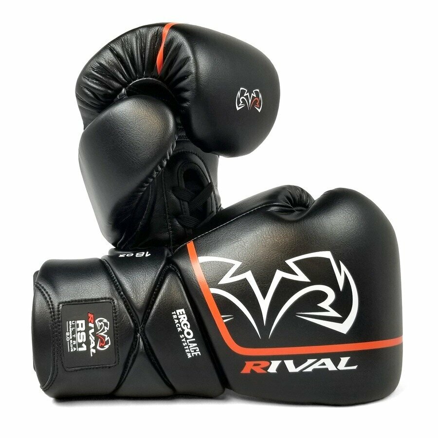 Перчатки боксерские RIVAL RS1 ULTRA SPARRING GLOVES 2.0, 18 унций, черные