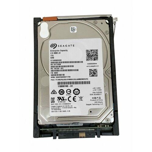 Жесткий диск EMC 118000160-01 1Tb 7200 SAS 25 HDD 6948500₽