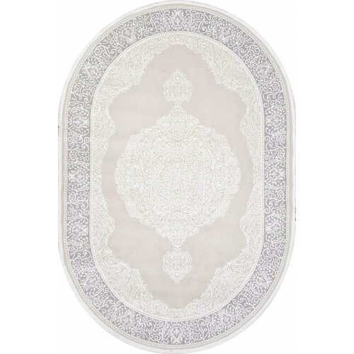 Ковер MODA 1386A K.GRI COKME / K. GRI COKME Овал в гостиную в дом в зал в квартиру в комнату в спальню 1 x 2 м.