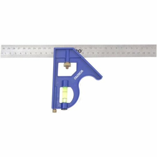 фото Угольник комбинированный пластиковый workpro wp264001, 300мм