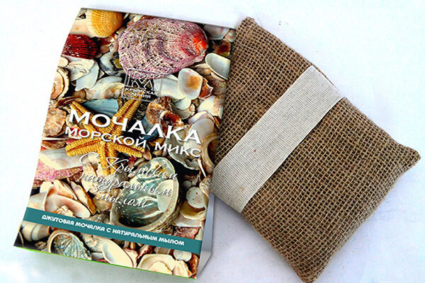 фото Мочалка джутовая с натуральным мылом «Морской Микс», Крымская Линия