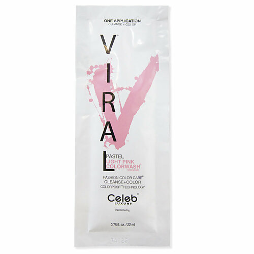 Celeb luxury Шампунь для яркости цвета розовая пастель Viral Shampoo PASTEL LIGHT PINK 22 мл
