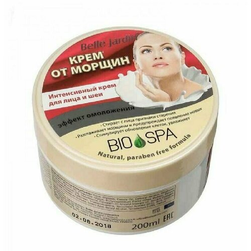Belle Jardin Spa Bio Крем для лица и шеи от морщин, 200мл