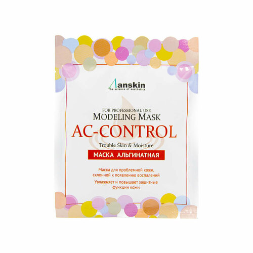 anskin набор альгинатных масок для проблемной кожи 25 г ANSKIN Original AC Control Modeling Mask Refill Маска альгинатная для проблемной кожи 240 г (саше)