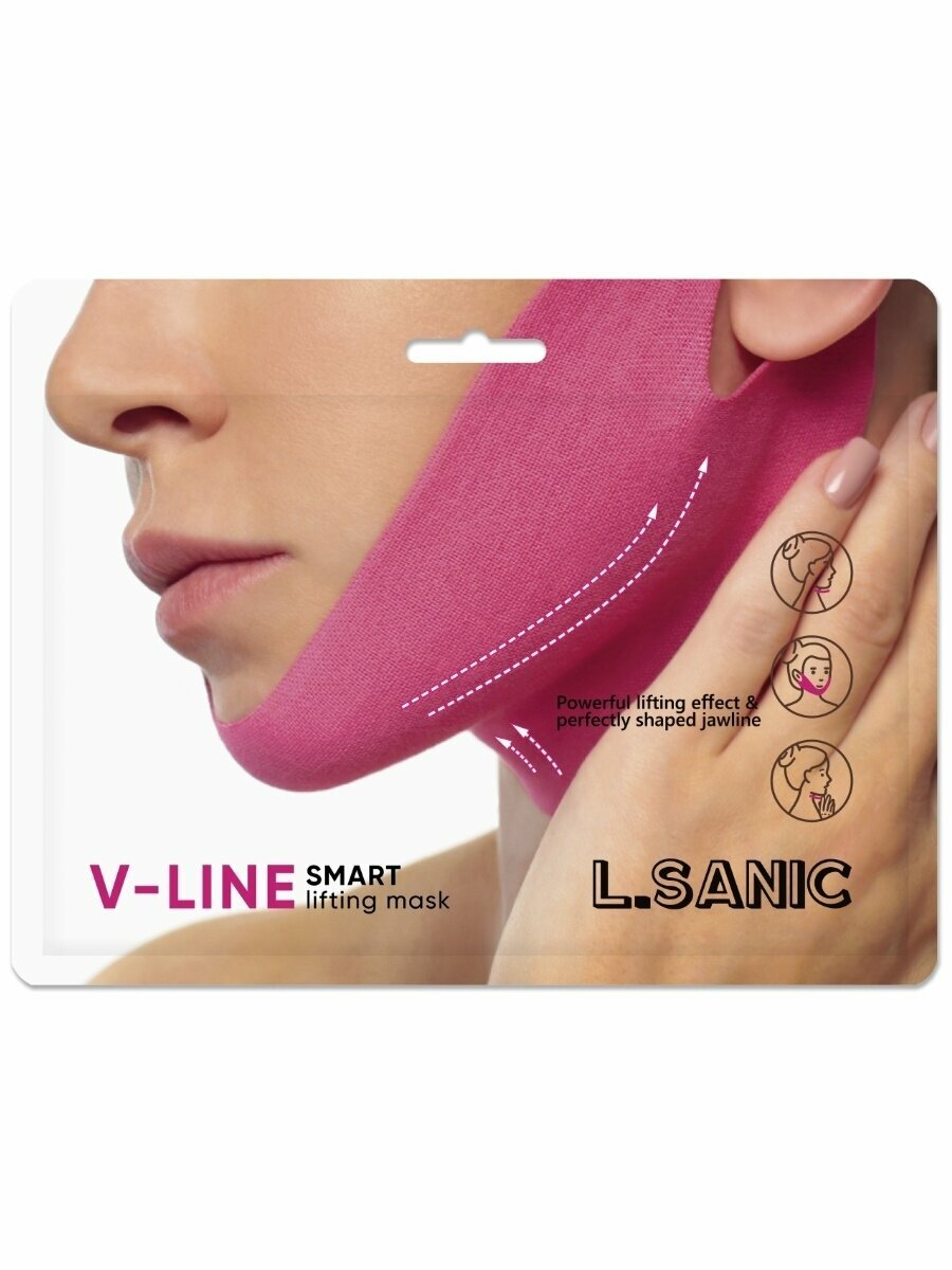 L.Sanic Маска-бандаж V-line для коррекции овала лица с охлаждающим эффектом, 20г