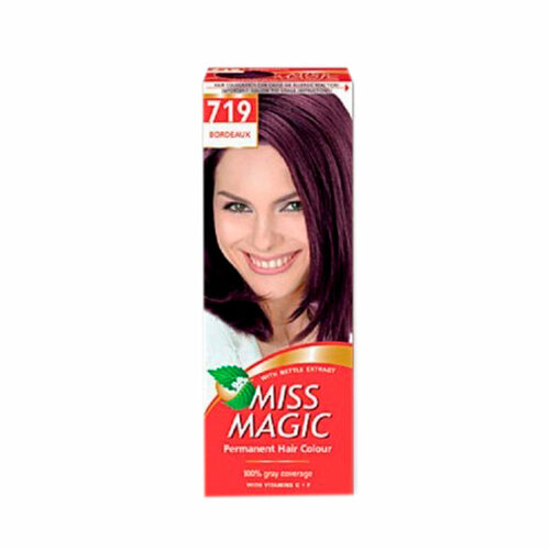 Стойкая краска для волос Miss Magic Miss Magic т.719 Бордо 50 мл