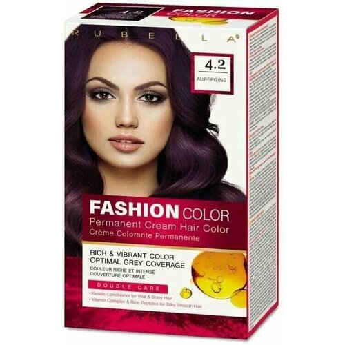 rubella fashion color краска для волос тон 7 5 copper red 50мл RUBELLA Fashion Color Краска для волос тон 4.2 Aubergine 50мл