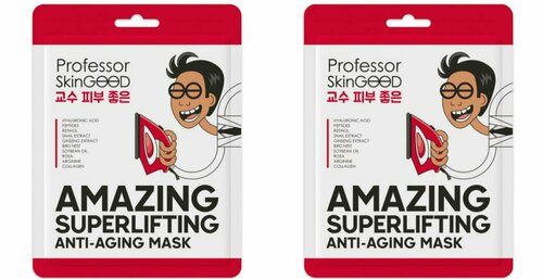 Professor SkinGOOD Омолаживающая Лифтинг-Маска Amazing Superlifting Anti-Aging Mask,2 шт