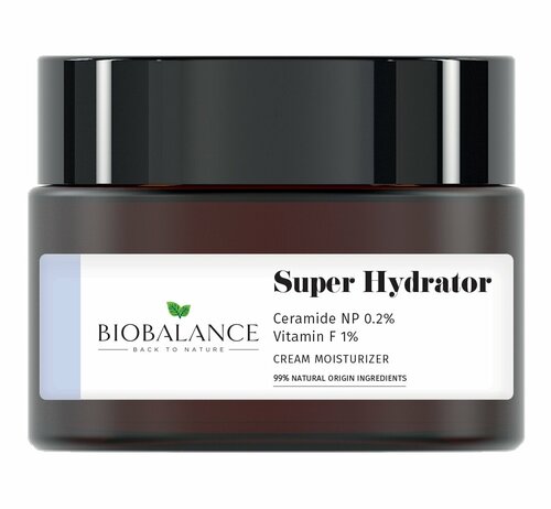 BIOBALANCE Super Hydrator Крем для лица с церамидами и витамином F увлажняющий, 50 мл