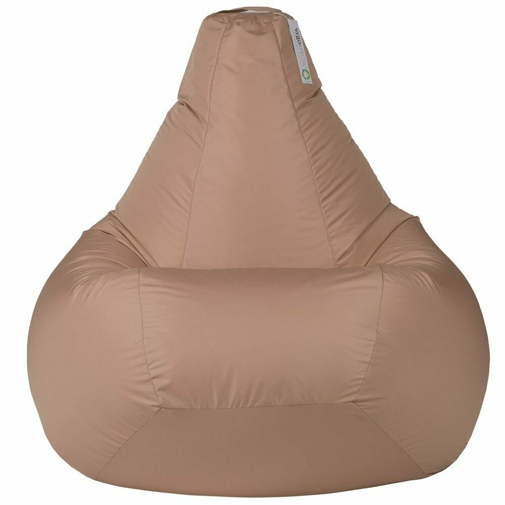 фото Кресло мешок Оксфорд оранжевый, размер 140х90 XXXL, кресло груша, кресло мешок детское, кресло-мешок для улицы и дома, в детскую, мягкое кресло