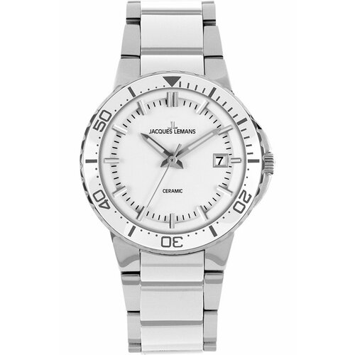 фото Наручные часы jacques lemans high tech ceramic, белый