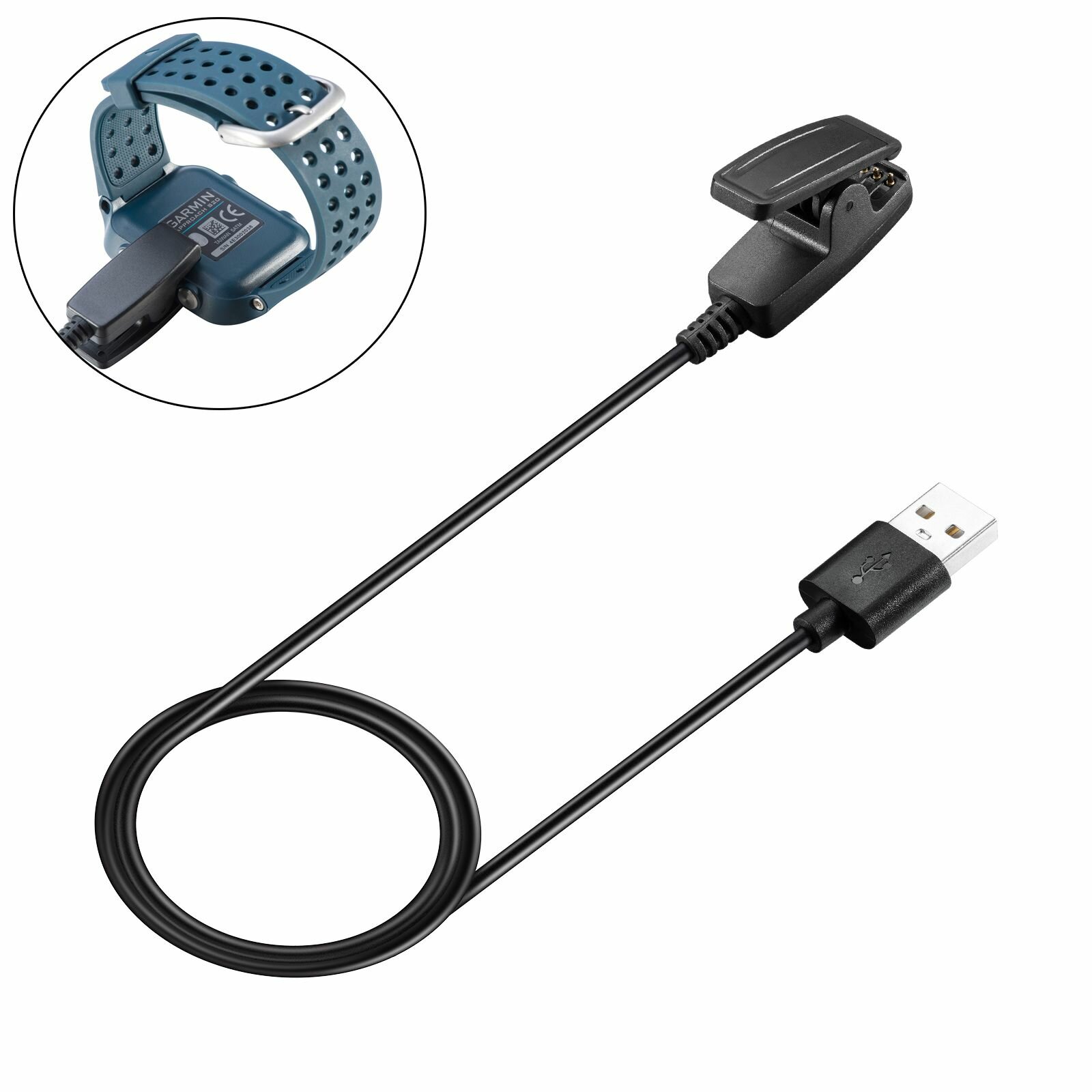 Зарядное USB устройство 1м для Garmin Lily / Vivomove HR / Garmin vivomove Trend