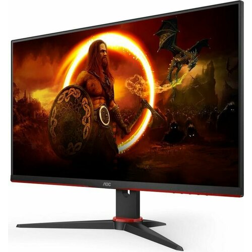 Монитор AOC Gaming 24G2ZE 23.8, черный/красный монитор aoc gaming c27g2zu