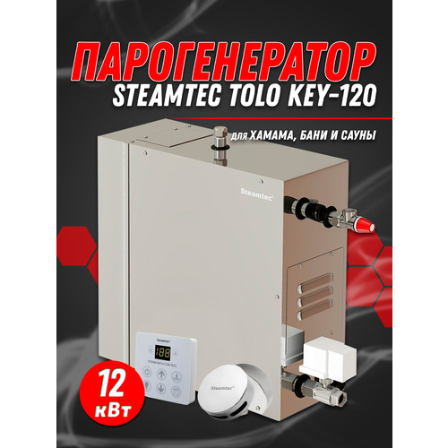 Парогенератор для хамама Steamtec TOLO-120-KEY (12 Квт)