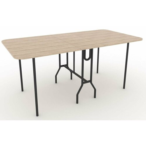 Стол-книжка Standart Plus (177x100) Дуб Санома/Черный