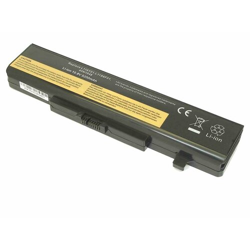 battery аккумулятор повышенной емкости для ноутбука lenovo ideapad y480 y580 v480 v580 e530c l11p6r01 zeepdeep energy 64wh 5800mah 10 8 11 Аккумулятор L11L6Y01 75+ для ноутбука Lenovo IdeaPad Y480 10.8V 4400mAh черный