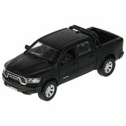 Модель машины Технопарк Dodge RAM 1500 Rebel, черная матовая, инерционная RAM1500-13MAT-BK