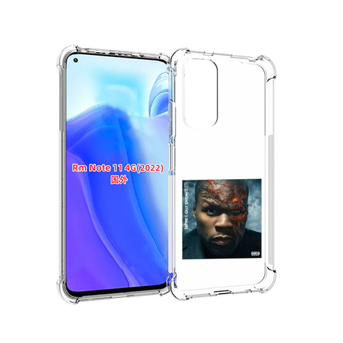 Чехол MyPads 50 Cent - Before I Self Destruct мужской для Xiaomi Redmi Note 11 4G ( Глобальная версия ) задняя-панель-накладка-бампер