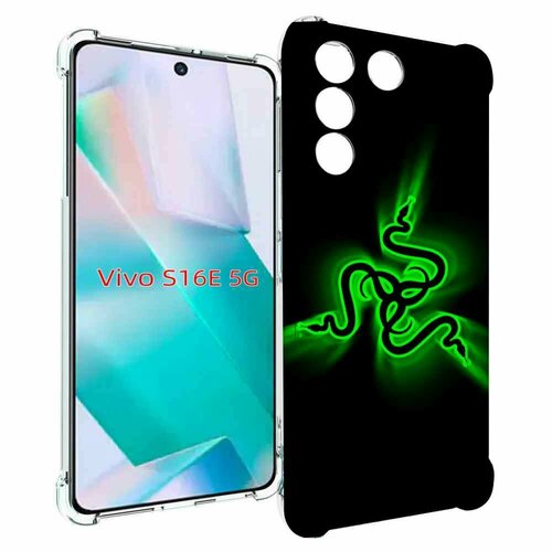 Чехол MyPads Razer для Vivo S16e / V27e задняя панель накладка бампер
