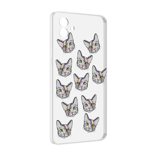 Чехол MyPads кот-с-молнией-на-лбу для Samsung Galaxy M04 задняя-панель-накладка-бампер