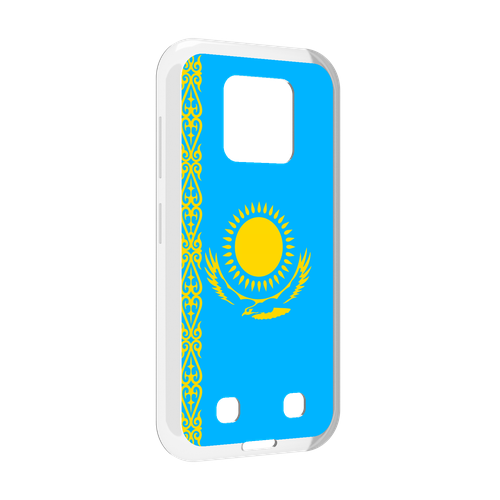 Чехол MyPads флаг Казахстана-1 для Oukitel WP18 задняя-панель-накладка-бампер