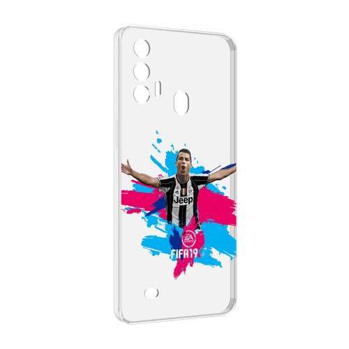 Чехол MyPads Fifa-2019-2020-2021-2022 мужской для Oukitel C31 Pro задняя-панель-накладка-бампер