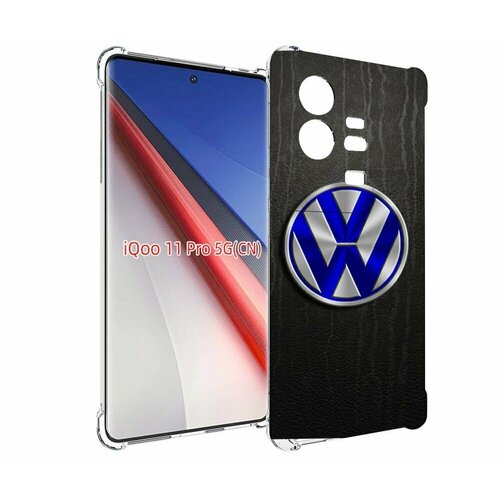 Чехол MyPads volkwagen-фольксваген-3 для Vivo iQOO 11 Pro задняя-панель-накладка-бампер