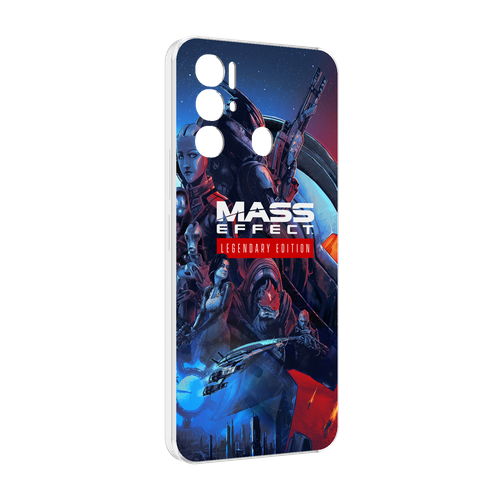 Чехол MyPads Mass Effect Legendary Edition для Tecno Pova Neo 4G задняя-панель-накладка-бампер