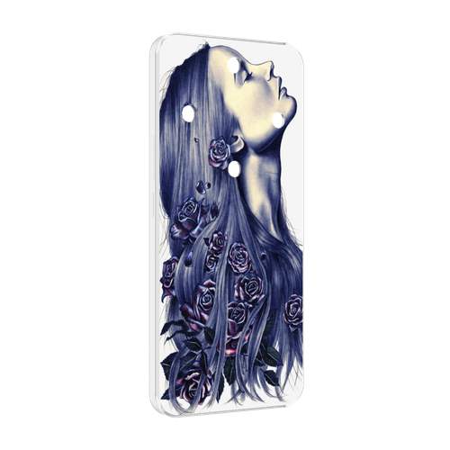 Чехол MyPads Девушка с розами женский для Honor Magic 5 Lite / Honor X9a задняя-панель-накладка-бампер