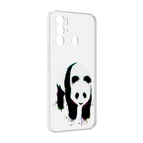 Чехол MyPads панда в акварели для Tecno Pova Neo 4G задняя-панель-накладка-бампер