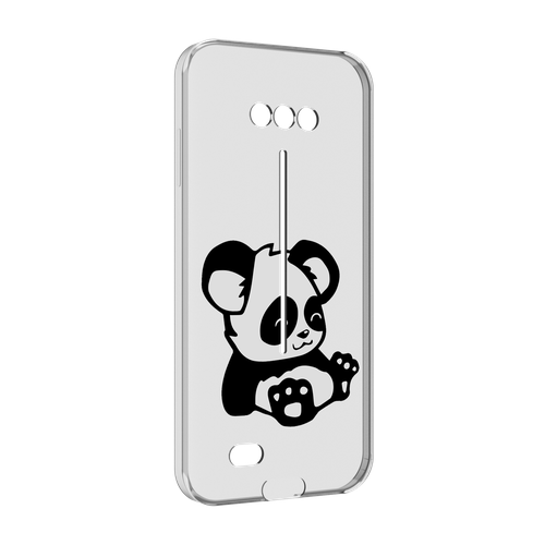 Чехол MyPads панда-детеныш детский для Doogee S41 / S41 Pro задняя-панель-накладка-бампер