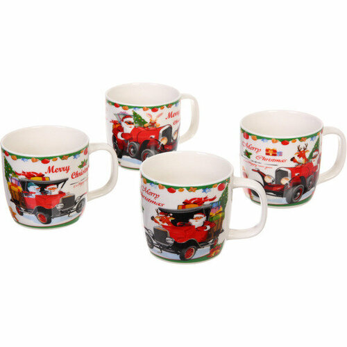 Кружка кермическая 360мл «Санта за рулём»