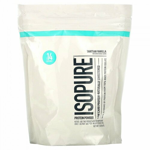 Isopure, Low Carb Protein Powder, Tahitian Vanilla, 1 lb (454 g)