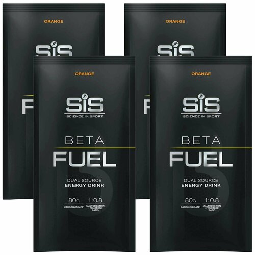 Углеводная загрузка SCIENCE IN SPORT (SiS) Beta Fuel 4 x 82 г, Апельсин