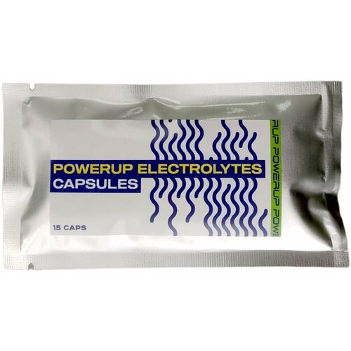 Солевые таблетки POWERUP ELECTROLYTES CAPSULES 15 капсул, нейтральный