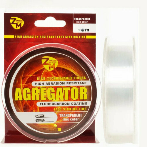 фото Леска zandermaster agregator 50m, 0.181мм х 3.9кг прозрачная zander master