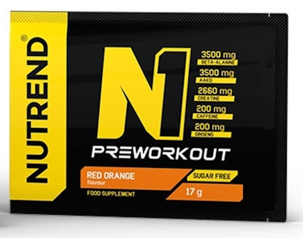 Предтреник NUTREND N1 PRE-WORKOUT 17 г, Красный апельсин