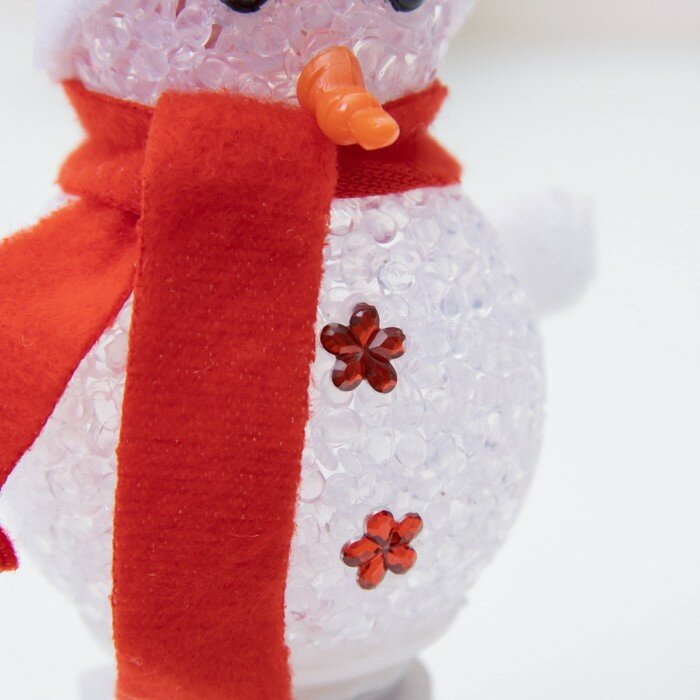 RISALUX Ночник "Снеговик" LED белый 6х6х18 см - фотография № 6